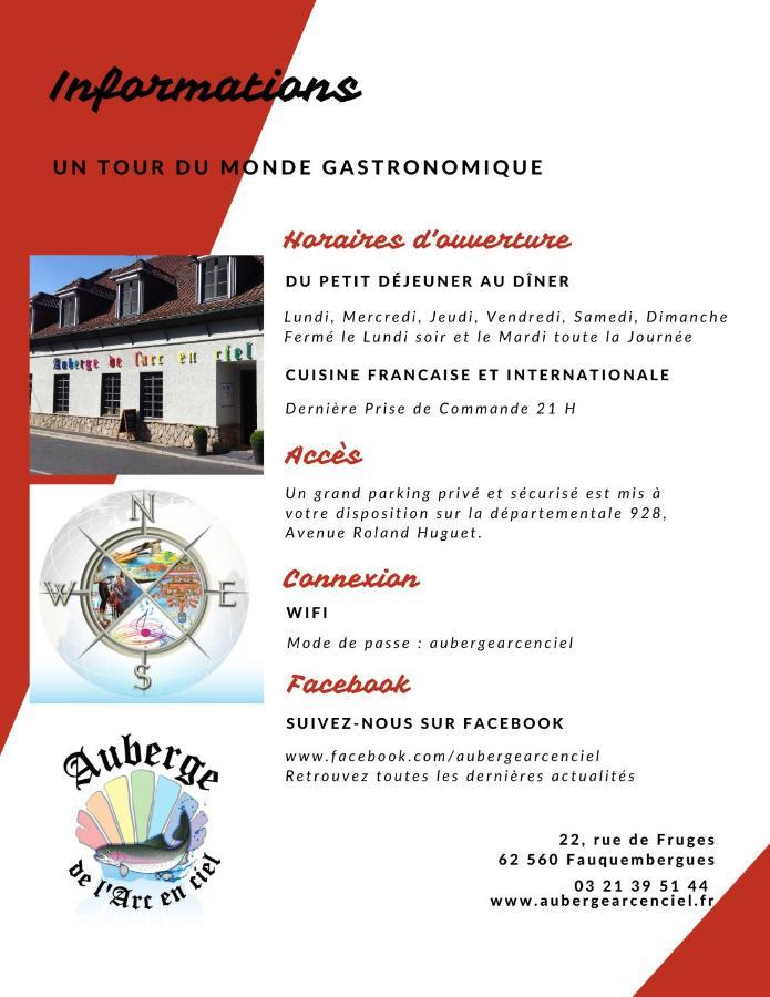 Auberge De L'Arc En Ciel Fauquembergues Exterior photo